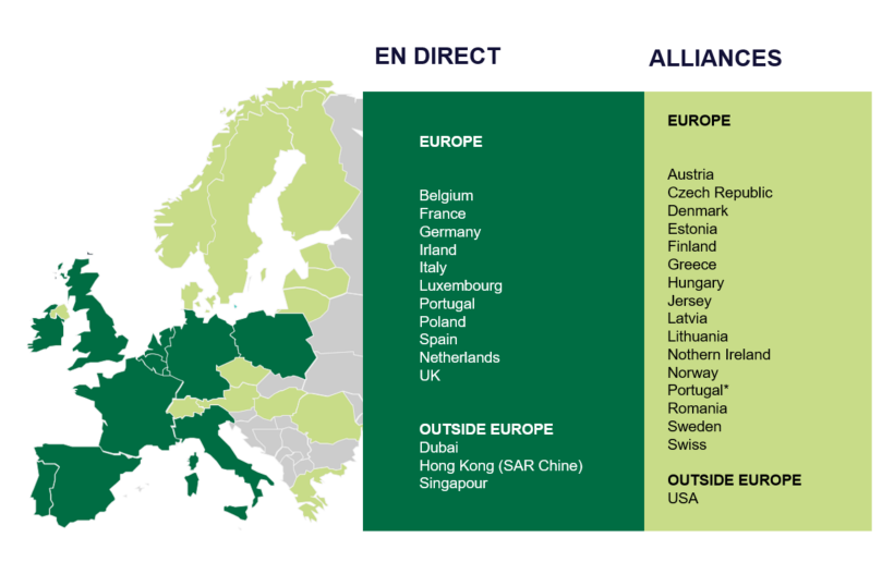 Carte de l'Union européenne divisée en pays