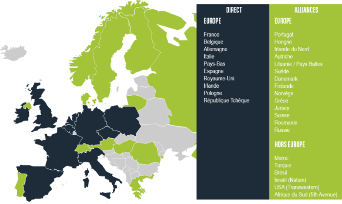 The European Union divided into countries