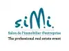 Logo pour salon de l'immobilier entreprise, mettant en avant l'innovation et le professionnalisme.